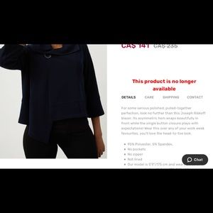 Joseph Ribkoff asymmetrical blazer